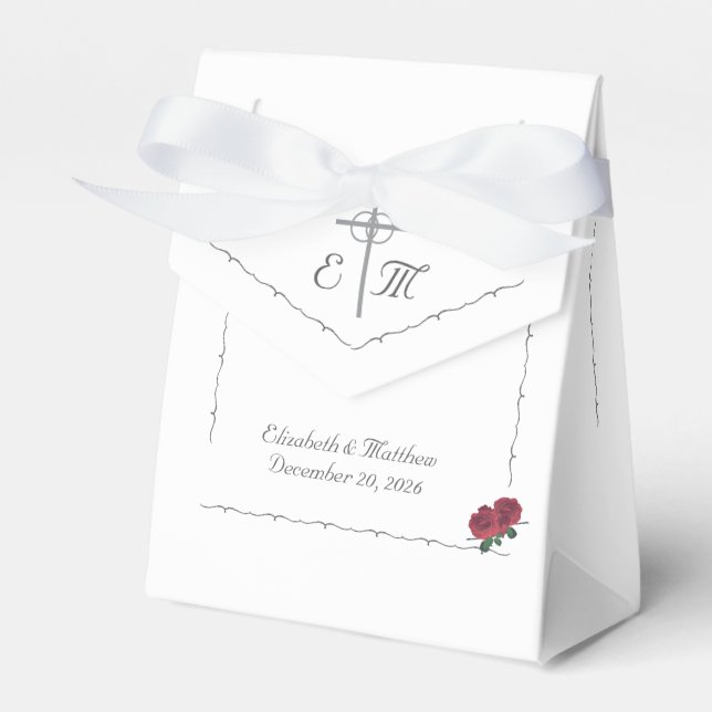 Fine Roses Favor Box (Front Side)