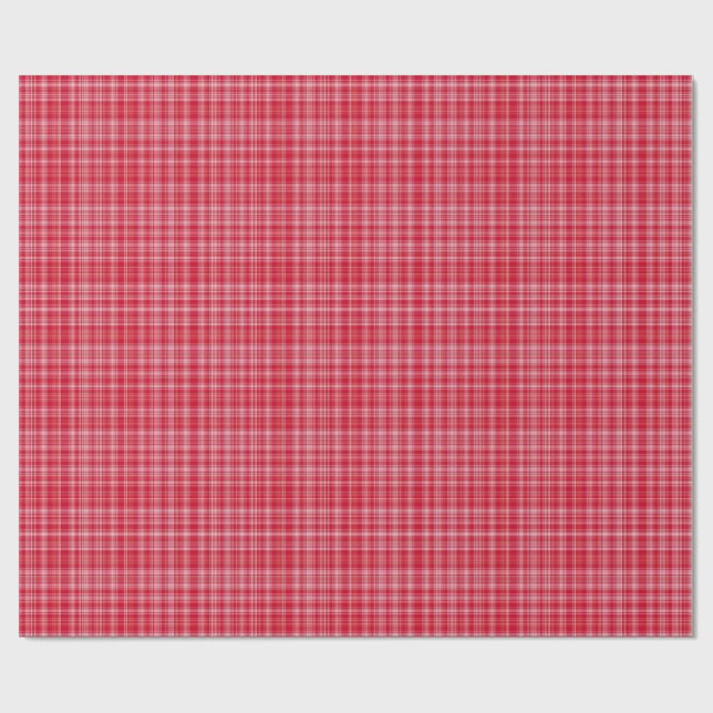 Fine Ruby Plaid Wrapping Paper (Flat)