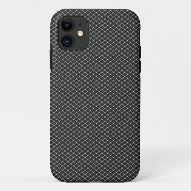 Fine Silver Metal Mesh Pattern Case-Mate iPhone Ca Case-Mate iPhone Case (Back)