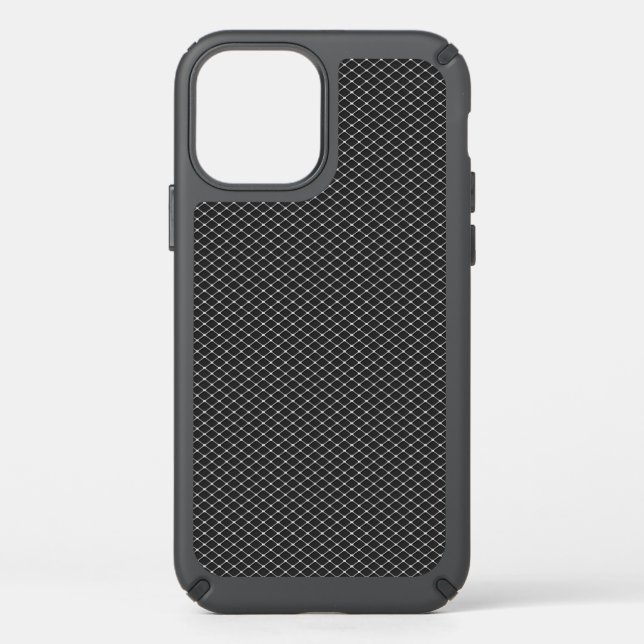 Fine Silver Metal Mesh Pattern Speck iPhone Case (Front)