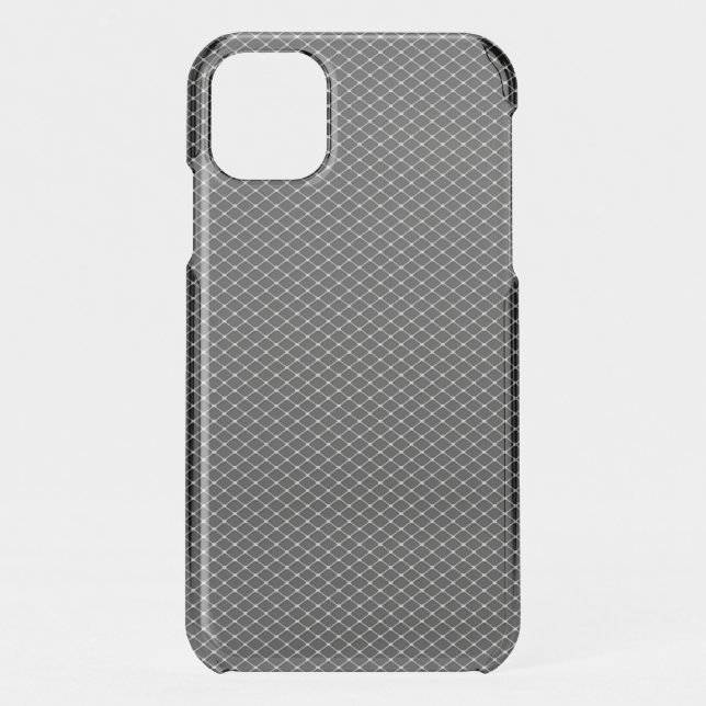 Fine Silver Metal Mesh Pattern Uncommon iPhone Cas Case (Back)
