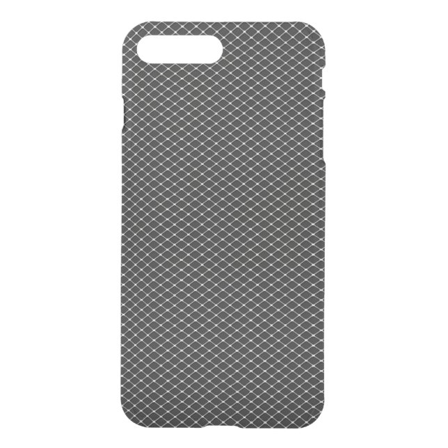 Fine Silver Metal Mesh Pattern Uncommon iPhone Case (Back)