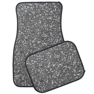 Fine Silver Texture Print Car Floor Mat