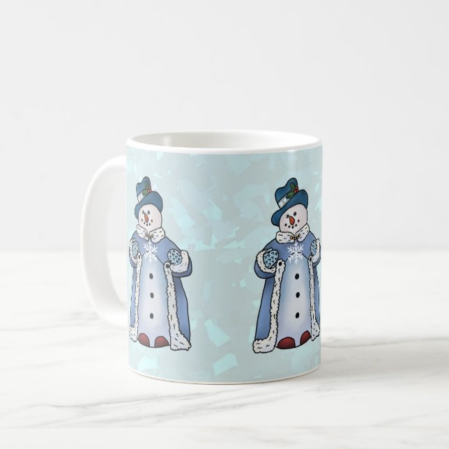 fine snowman coffee mug (Front Left)