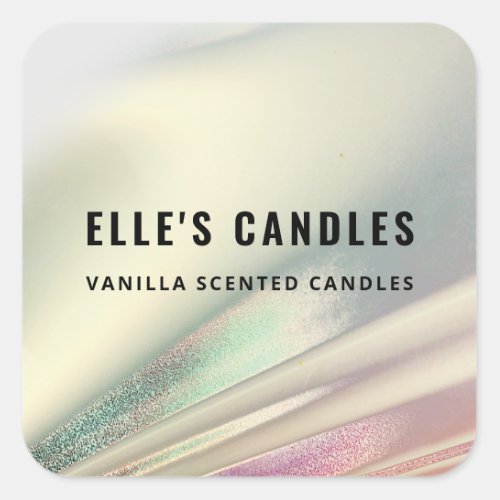 Fine Sparkly Sheen Candle Product Labels