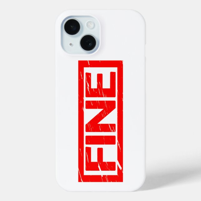 Fine Stamp Case-Mate iPhone Case (Back)