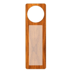 Fine Teak Veneer Print Customize it! Door Hanger