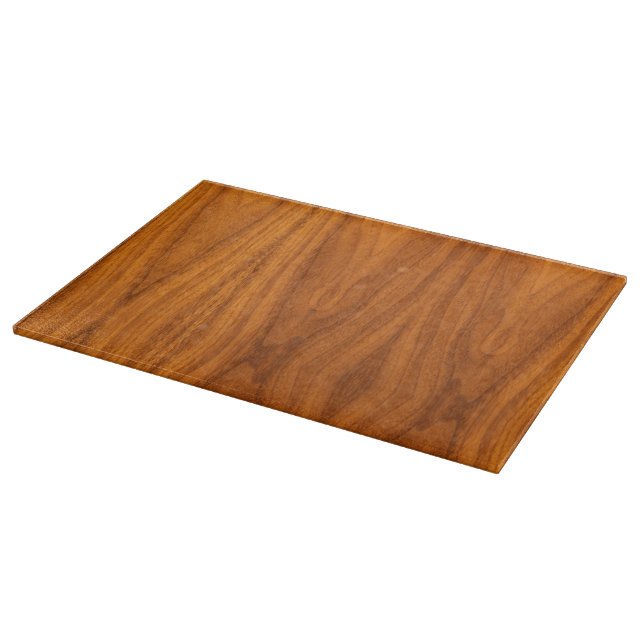Fine Teak Veneer Print Cutting Board (Corner)