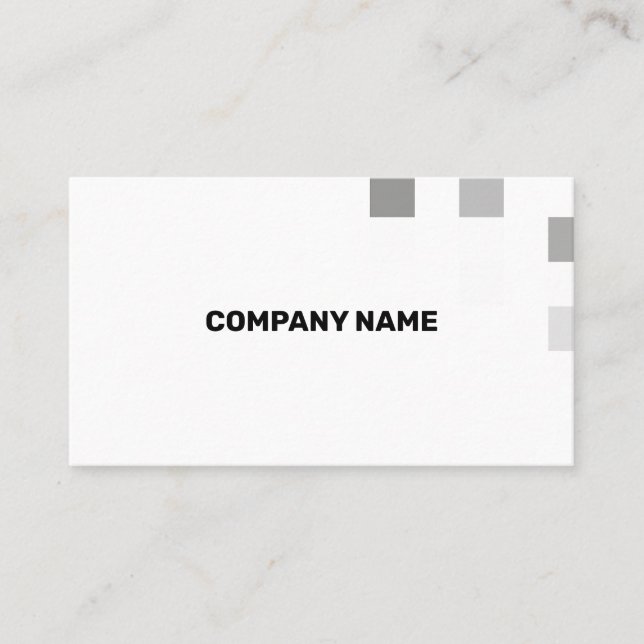 Fine White Contemporary Transparency Business Card (Front)