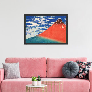 Fine Wind, Clear Morning (Red Fuji) Canvas Print