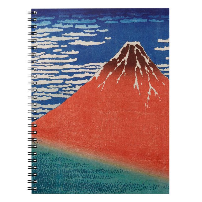 Fine Wind, Clear Morning (Red Fuji) Notebook (Front)