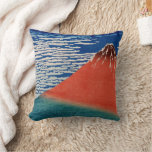 Fine Wind, Clear Morning (Red Fuji) Throw Pillow