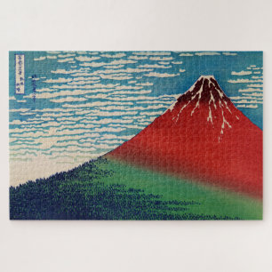 Fine Wind Clear Morning Vintage Japanese Art Jigsaw Puzzle