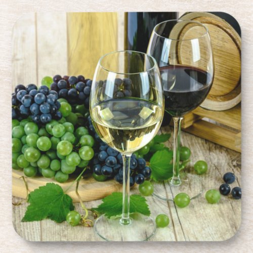 Fine Wine Aged to Perfection Beverage Coaster