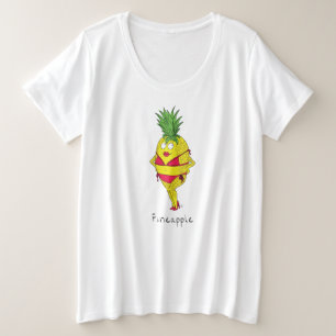 Fineapple Pineapple Pin-Up Women's Plus T-Shirt