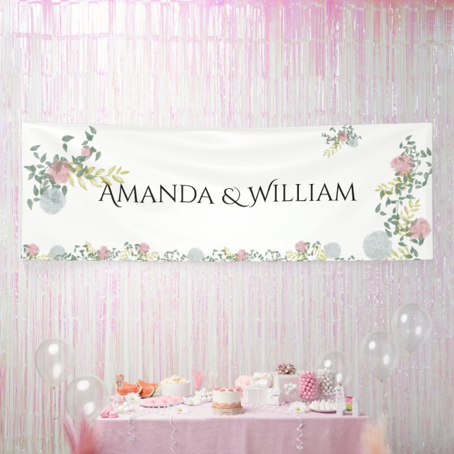 Finely flourished wedding banner (Party)