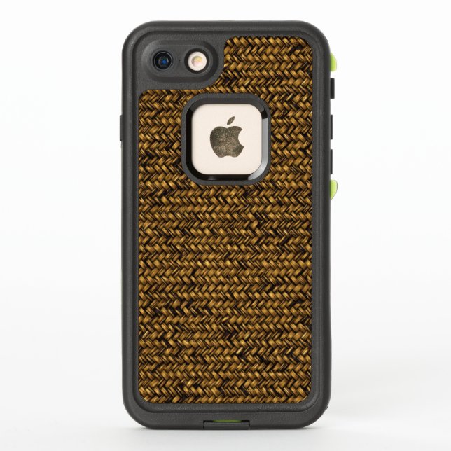 Finely Hand Woven Brown Basketry LifeProof iPhone Case (Back)