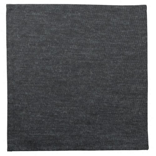 Finely Knit Charcoal Merino Wool Texture Napkin