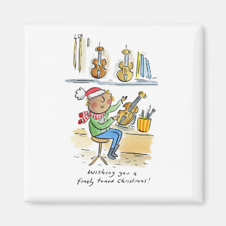 Finely Tuned Christmas Magnet