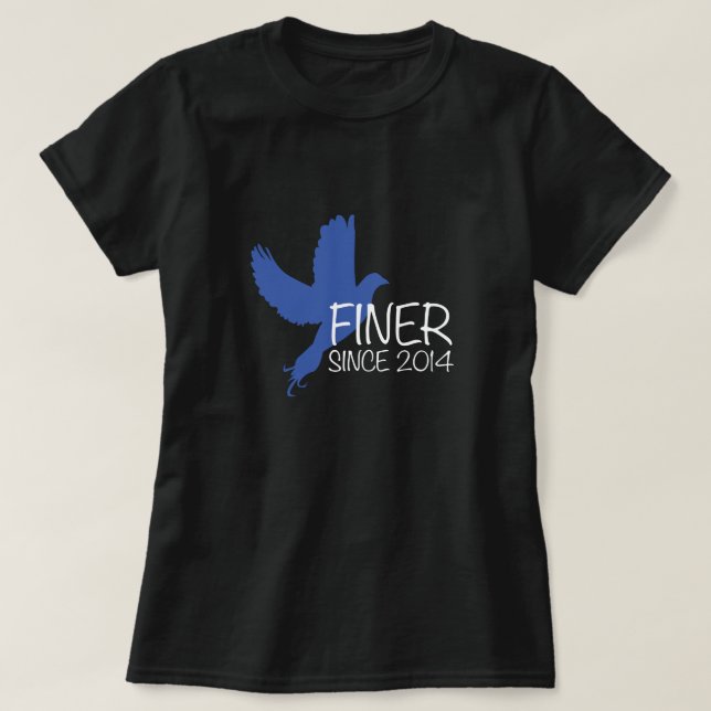 Finer since 2014 Zeta Phi Beta Shirt (Design Front)