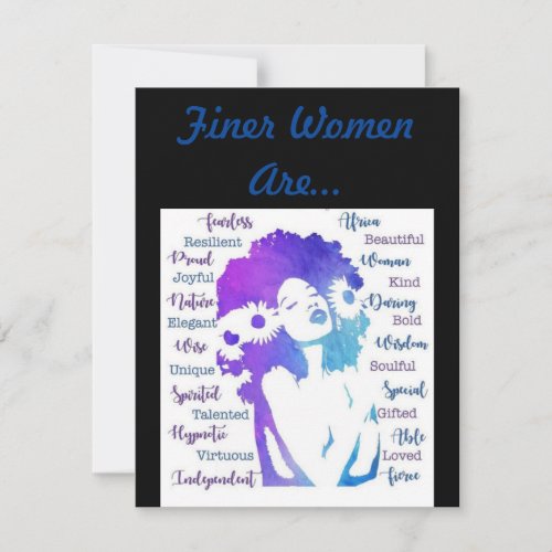 Finer Women Are Thank You Card
