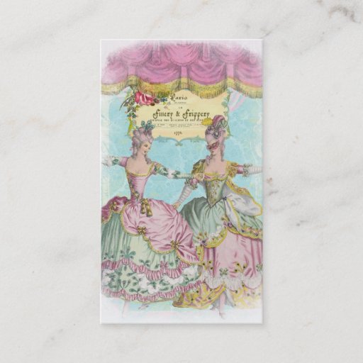Customizable Finery and Frippery Business Card