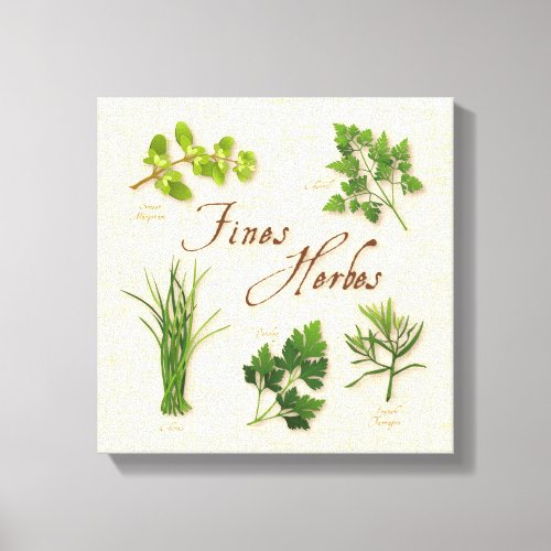 Fines Herbes Canvas Print