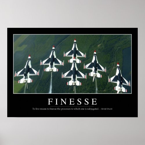 Finesse Inspirational Quote Poster