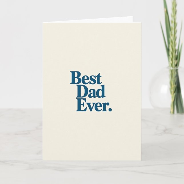 Finest Dad Ever Serif Font Card (Front)