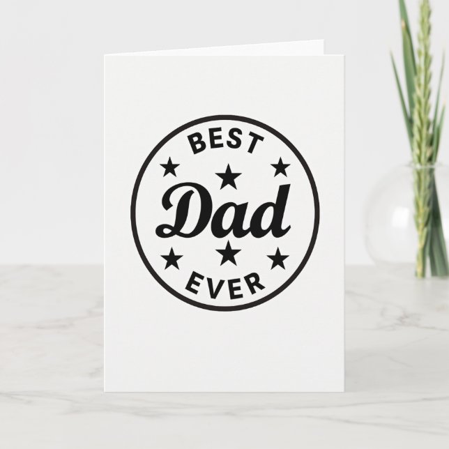 Finest Dad Honor Emblem Card (Front)