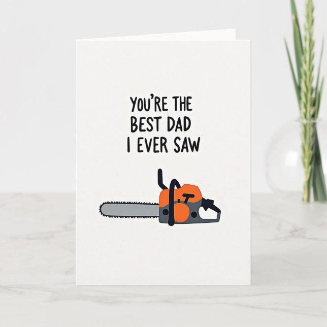 Finest Fathers Day Cutting Card (Front)