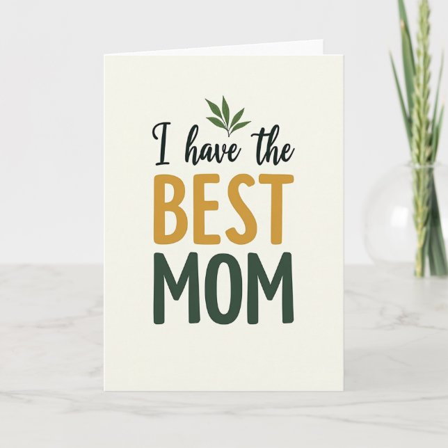 Finest Mom Golden Ochre Card (Front)