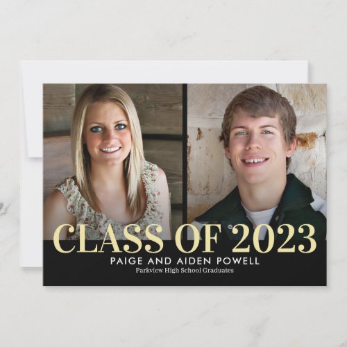 Finest Year Editable Color Graduation Invitation