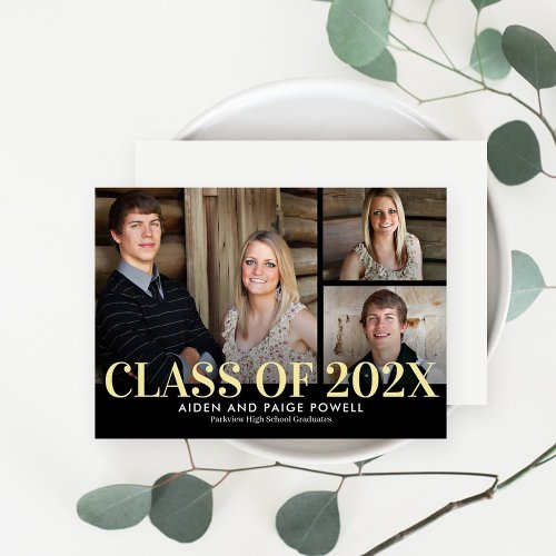 Finest Year Editable Color Graduation Invitation