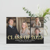 Finest Year Editable Color Graduation Invitation (Standing Front)