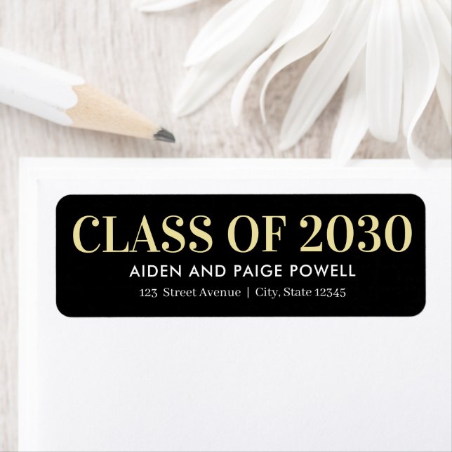 Finest Year Editable Color Graduation Label (Insitu)
