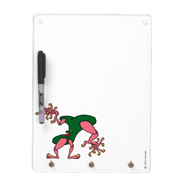 Finger Dancing Key Holder and Pen Dry-Erase Board (Front)
