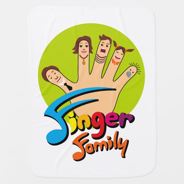 Finger Family Baby Blanket (Front)
