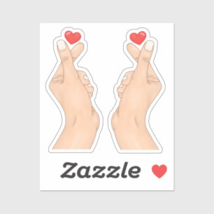 Finger Heart Fingers Sticker