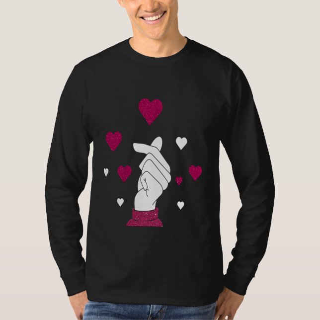 Finger Heart for Someone you Love T-Shirt (Front)