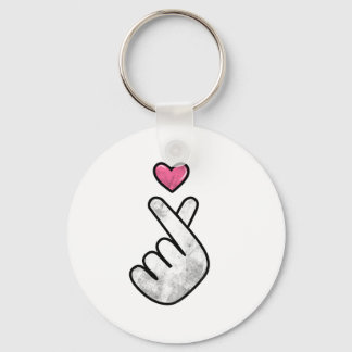 Finger heart keychain