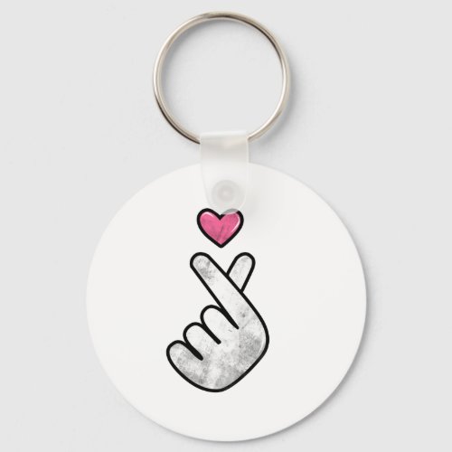 Finger heart keychain