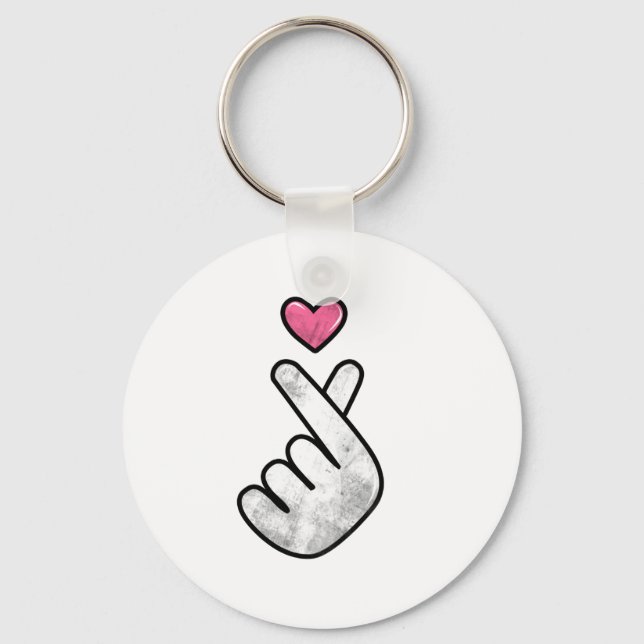 Finger heart keychain (Front)