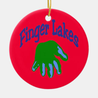 Finger Lake Cartoon Ceramic Ornament