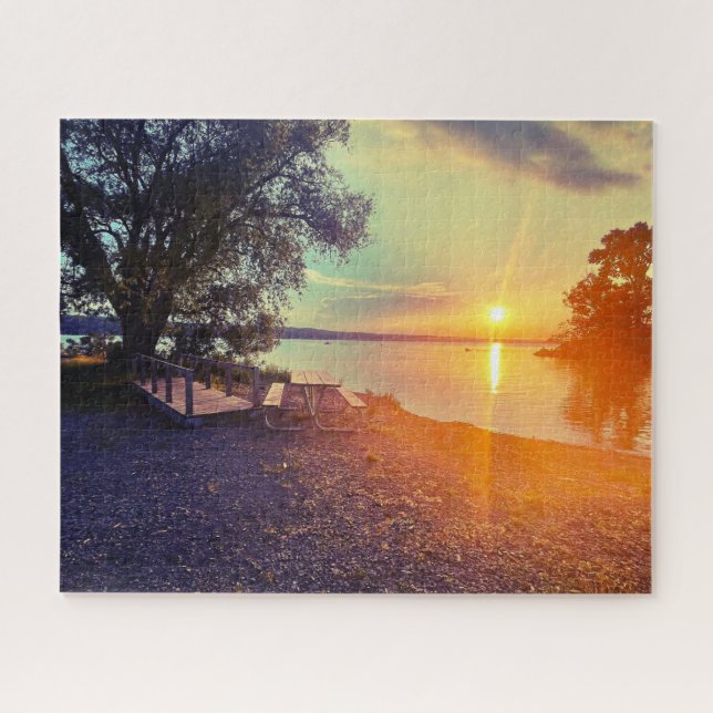 FINGER LAKES CAYUGA LAKE JIGSAW PUZZLE (Horizontal)