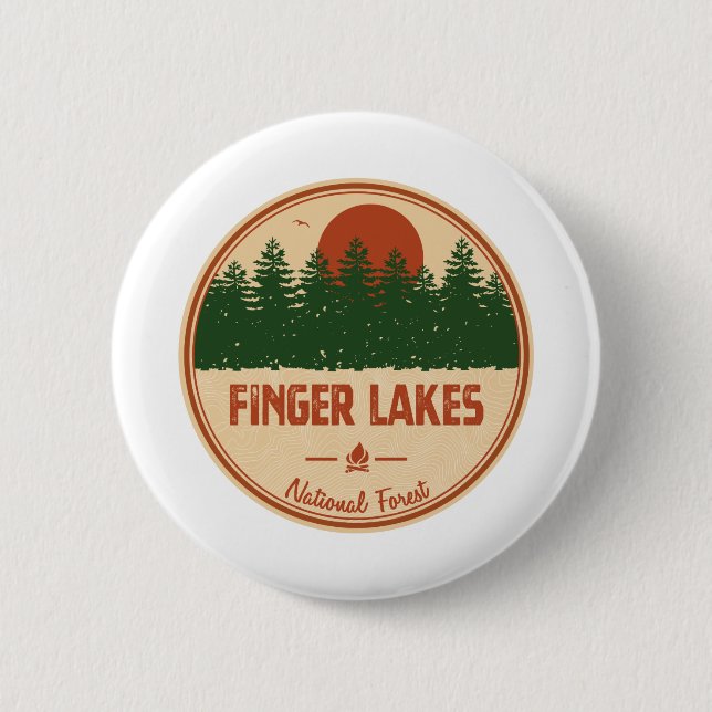 Finger Lakes National Forest Button (Front)