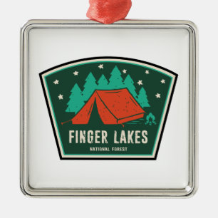 Finger Lakes National Forest Camping Metal Ornament