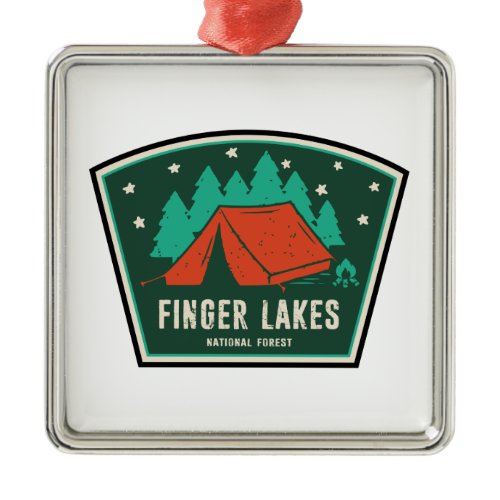 Finger Lakes National Forest Camping Metal Ornament