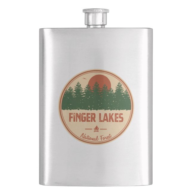 Finger Lakes National Forest Flask (Front)