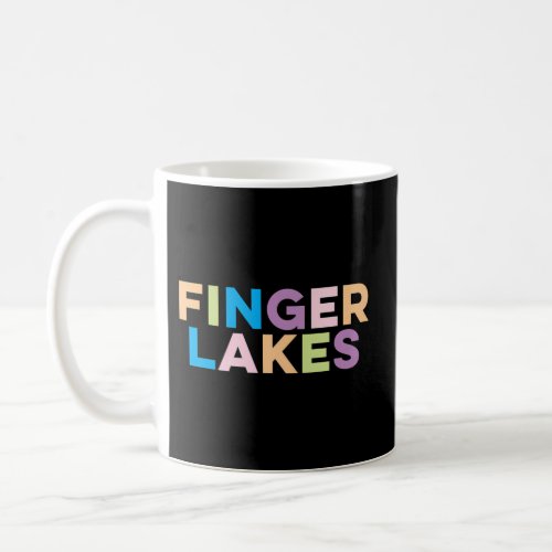 Finger Lakes New York Colorful Vacation Coffee Mug